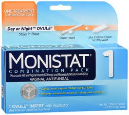 MONISTAT 1 DAY OVULE COMBINATION PACK Pack Image