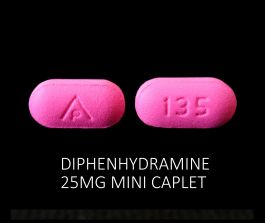 diphenhydrAMINE Oral Pill Image