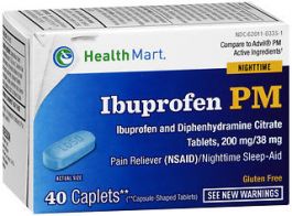 DiphenhydrAMINE-Ibuprofen Oral Pill Image