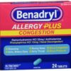 BENADRYL ALLERGY PLUS CONGESTION Oral Pill Image